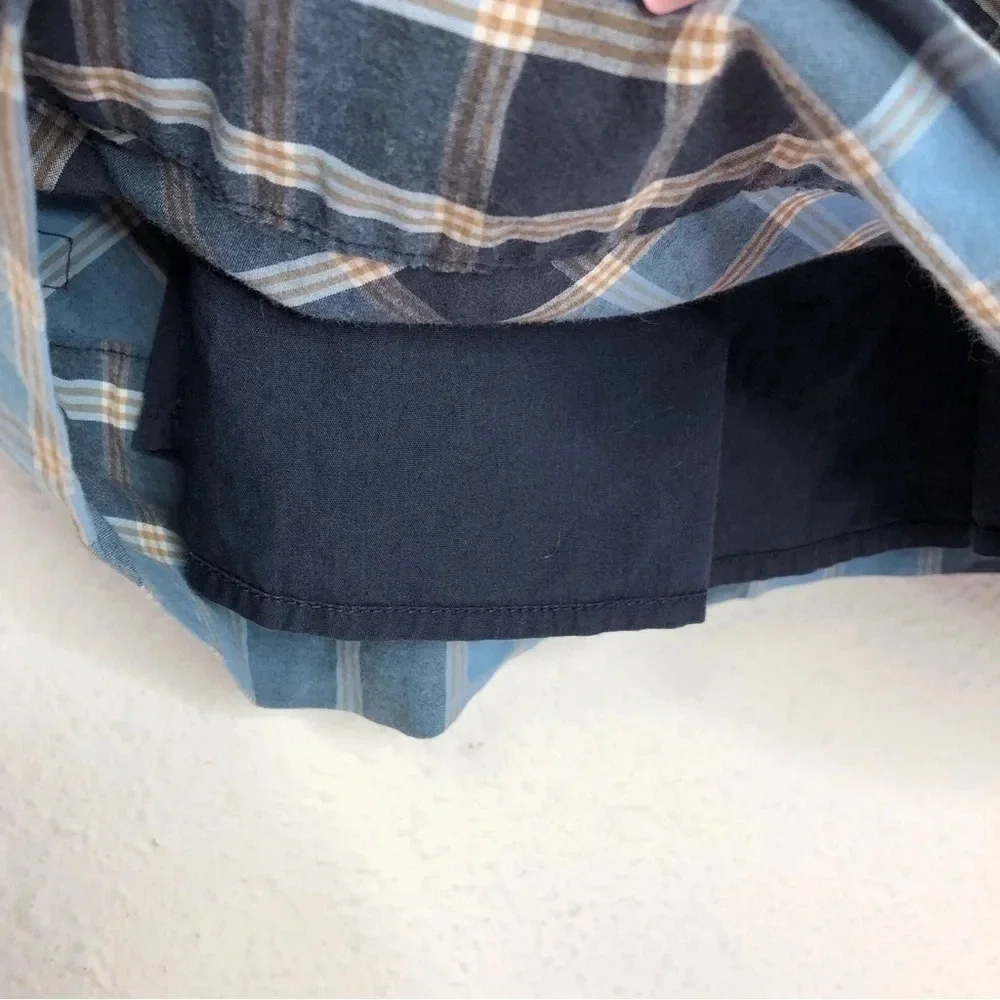 Tea Collection‎ dress Takayama Plaid blue size 4 years